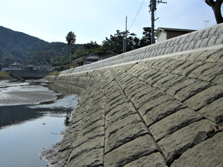 長崎県(江川)勾配変化写真