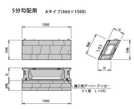 レベロック5分勾配