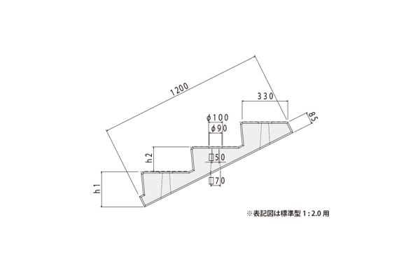 ステップブロック標準断面図（参考）